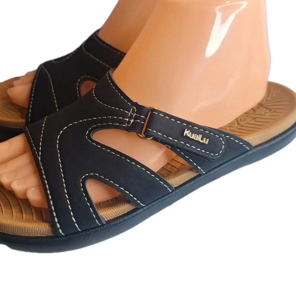 New Kuailu Orthotic Athletic Yoga Mat Memory Foam Women's Sandals.  Size 8.5
